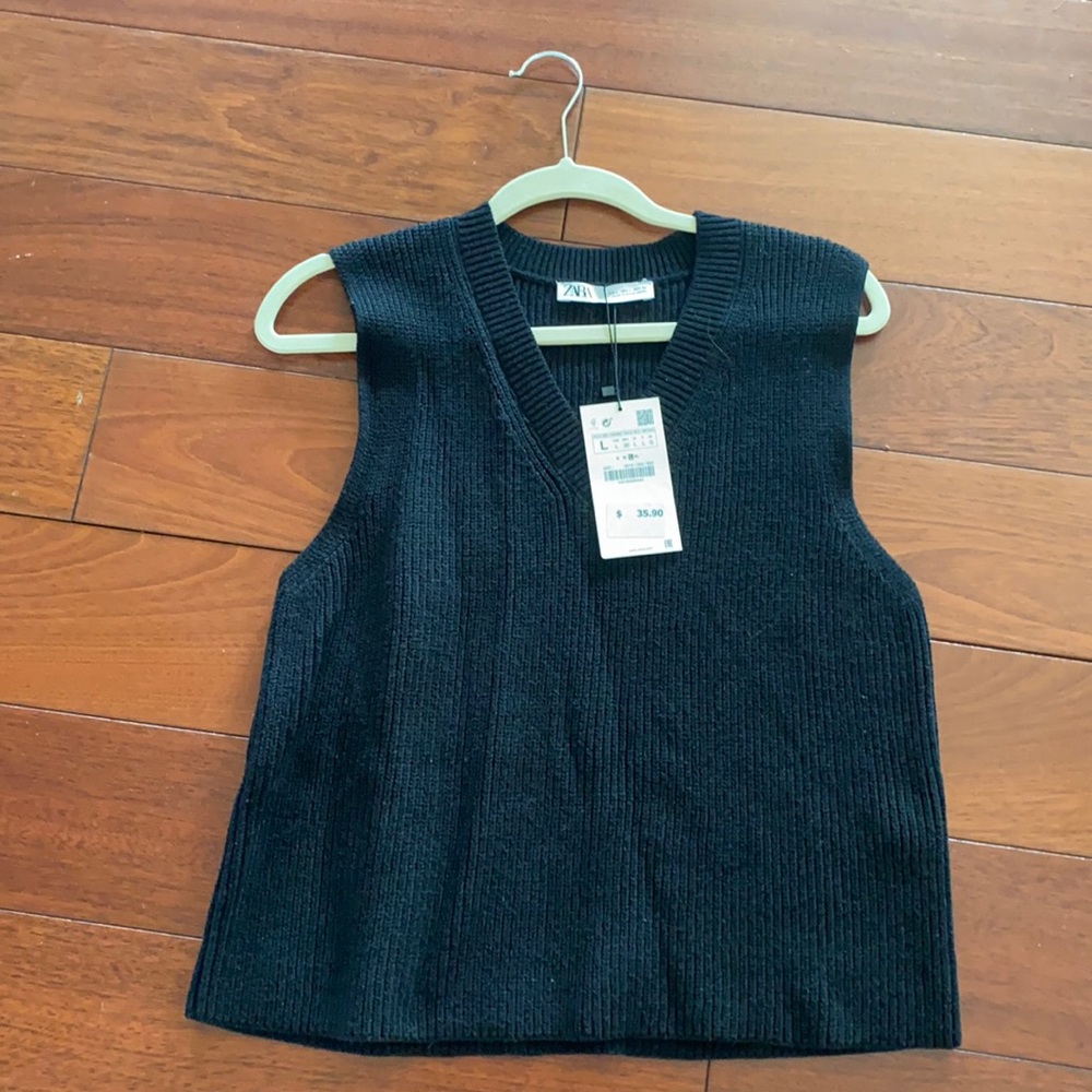 Zara sleeveless sweater